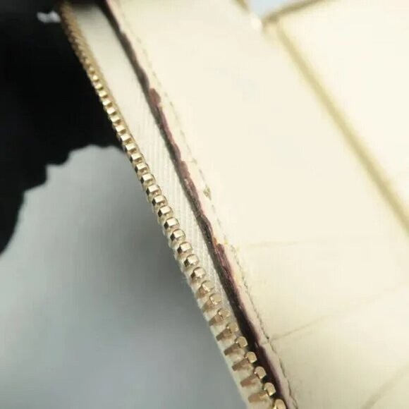 100% Authentic GUCCI Brown GG Cloth Wallet 323-091824 - Picture 10 of 12